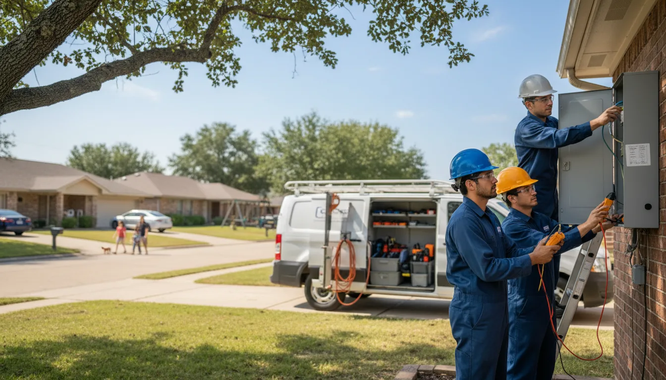 Certified electrician providing emergency electrical services in Guttenberg, IA